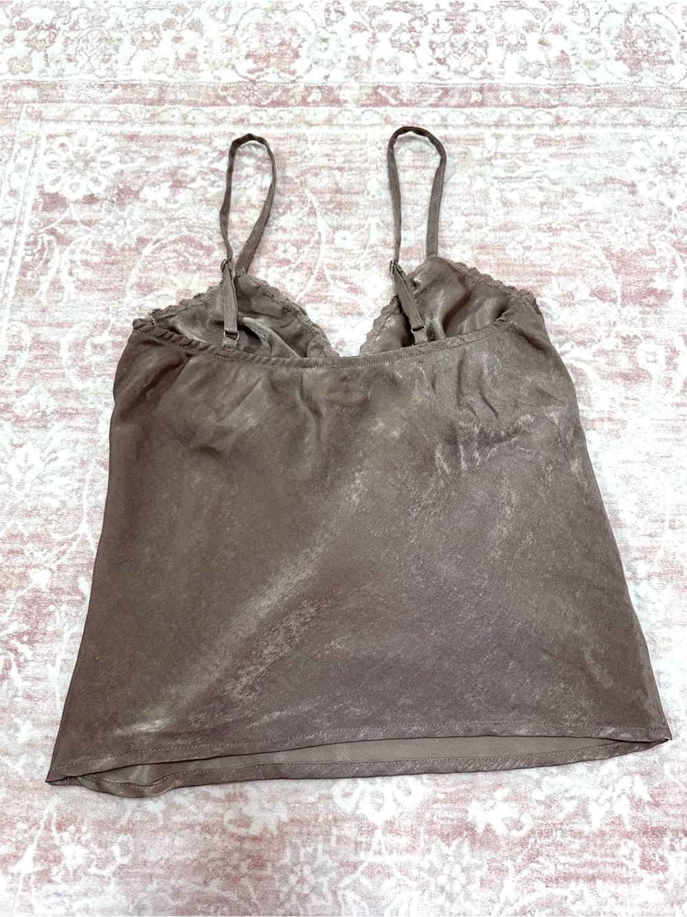 NWOT 🤎 Satin Champagne Slip Camisole Top - Picture 6 of 8